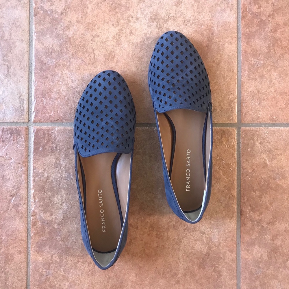 Franco Sarto | Zerbino Loafers - Navy Blue Leather